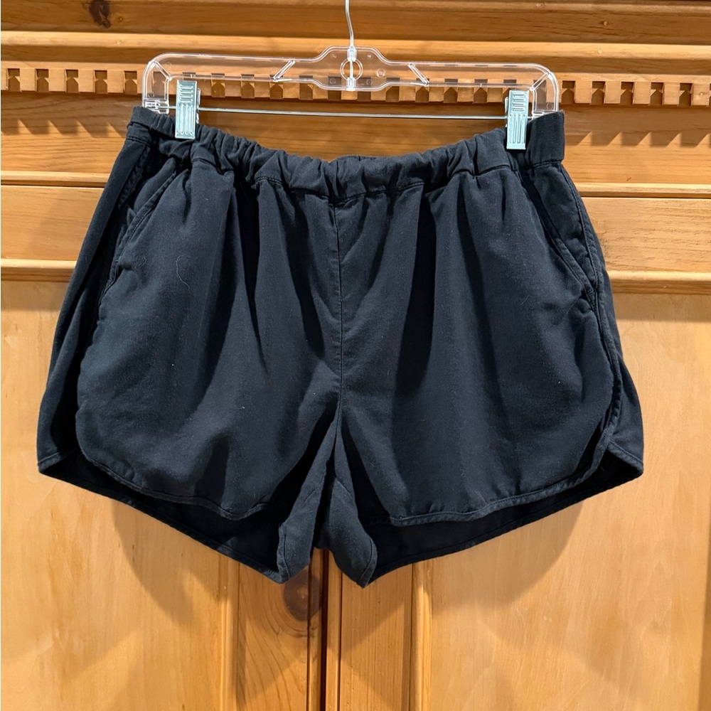 Madewell Black Pull On Shorts Size Medium
